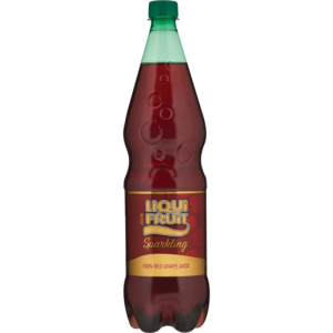 Liqui-Fruit 100% Sparkling Red Grape Juice Bottle 1.25L