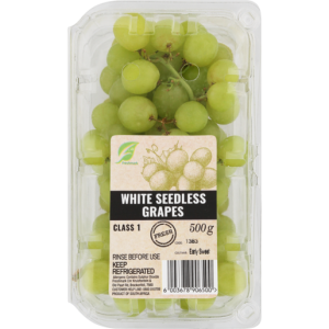 White Seedless Grapes Pack 500g