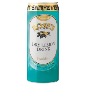 Rose's Sparkling Dry Lemon Flavoured Drink Can 330ml