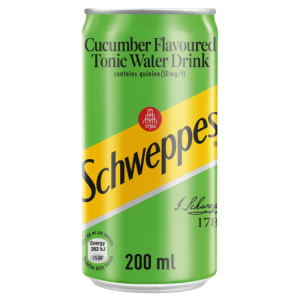 Schweppes Cucumber Flavoured Tonic Water Drink Can 200ml