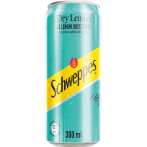 Schweppes Dry Lemon Soft Drink Can 300ml