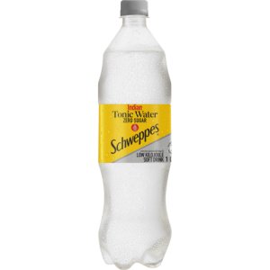 Schweppes Indian Tonic Water Zero Sugar Soft Drink Bottle 1L