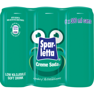 Spar-Letta Creme Soda Soft Drink Cans 6 x 330ml