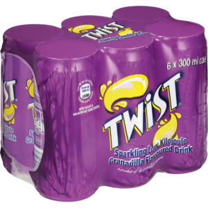 Twist Granadilla Flavoured Soft Drink Cans 6 x 300ml