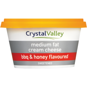 Crystal Valley BBQ & Honey Flavoured Medium Fat Cream Cheese 175g