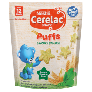 Nestle Cerelac Savoury Spinach Puffs 50g