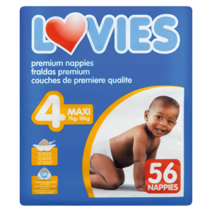 Lovies No. 4 Jumbo Maxi 7-18kg Nappies 52 Pack