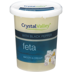 Crystal Valley Black Pepper Feta Cheese 400g