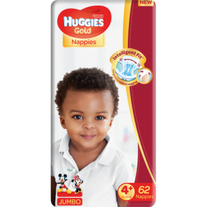 Huggies Size 4 Jumbo Gold Diapers 62 Pack