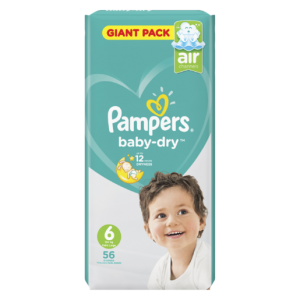 Pampers Giant Active Extra Large Diapers 56 Pack