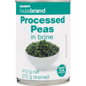 Checkers Housebrand Processed Peas 410g