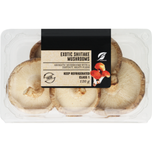 Exotic Shiitake Mushrooms 120g