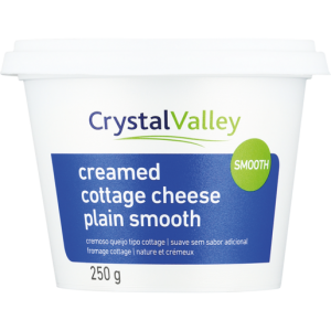 Crystal Valley Plain Smooth Creamed Cottage Cheese 250g