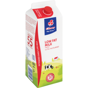 Clover UHT Long Life Low Fat Milk Carton 2L