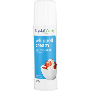 Crystal Valley UHT Whipped Dairy Cream 250g