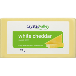 Crystal Valley White Cheddar Cheese 750g