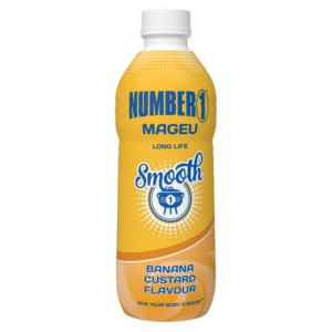 Number 1 Long Life Smooth Banana Custard Flavoured Mageu 1L