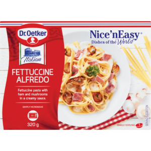 Dr. Oetker Nice 'N Easy Frozen Fettuccine Alfredo Ready Meal 320g