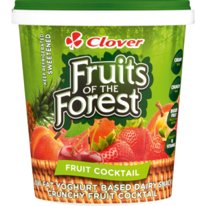 Clover Fruits Of The Forest Fruit Cocktail Low Fat Yoghurt Based Dairy Snack 1kg