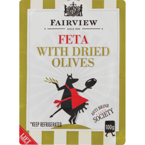 Fairview Feta Cheese With Dried Olives 100g