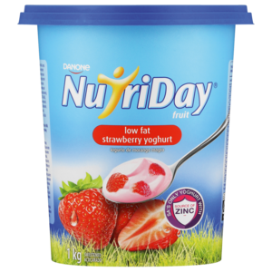 Nutriday Low Fat Strawberry Fruit Yoghurt 1kg