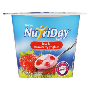 Nutriday Strawberry Flavoured Low Fat Yoghurt 450g