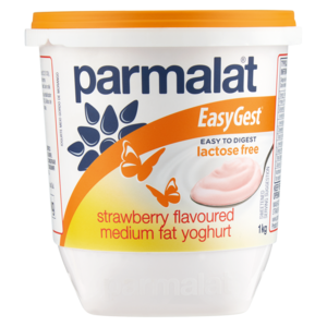 Parmalat EasyGest Lactose Free Strawberry Flavoured Medium Fat Yoghurt 1kg