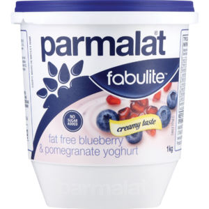 Parmalat Fabulite Fat Free Blueberry & Pomegranate Yoghurt 1kg