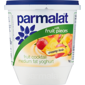 Parmalat Medium Fat Fruit Cocktail Yoghurt 1kg