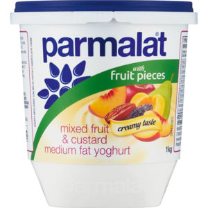 Parmalat Medium Fat Mixed Fruit & Custard Yoghurt 1kg