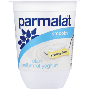 Parmalat Plain Medium Fat Smooth Yoghurt 175g