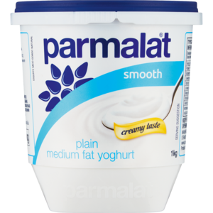 Parmalat Plain Medium Fat Smooth Yoghurt 1kg