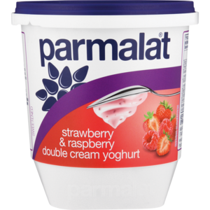 Parmalat Strawberry & Raspberry Double Cream Yoghurt 1kg