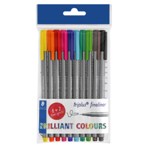 Staedtler Brilliant Colours Fineliners 10 Pack