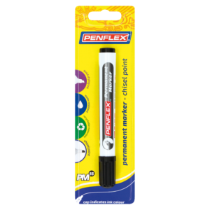 Penflex Black Chisel Point Permament Marker