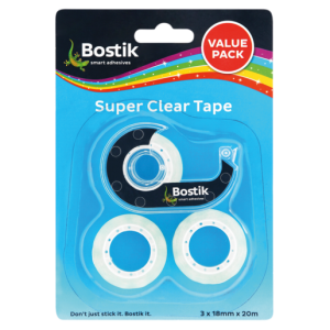 Bostik Super Clear Tape Value Pack