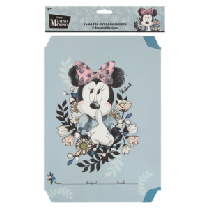 Minnie Mouse Assorted A4 Book Jackets 5 Piece