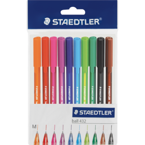 Staedtler Flourescent Ballpoint Pens 10 Pack