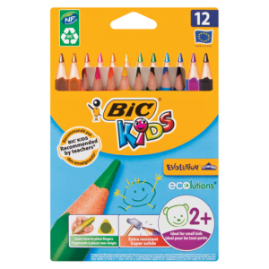 Bic Jumbo Triangle Pencil Crayons 12 Pack