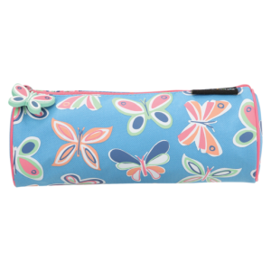 Butterfly Assorted Round Pencil Bag