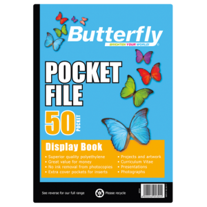 Butterfly A4 Pocket File 50 Page