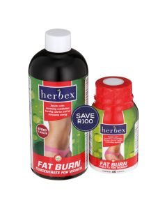 Herbex Fat Burn Mens Concentrate Berry + Fat Burn Tabs