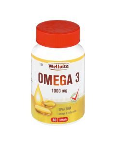 Wellvita Omega 3 1000mg 60 Softgels