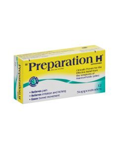 Preparation H Suppositories 12's