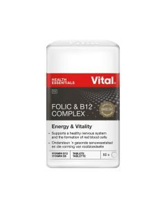 Vital Folic & B12 Complex 60 Tabs