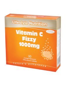 Lifestyle Nutrition Vitamin C Fizzy 1000mg 30 Effervescent Tabs