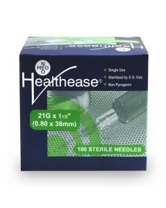 Healthease Sterile Needles 21g 100's