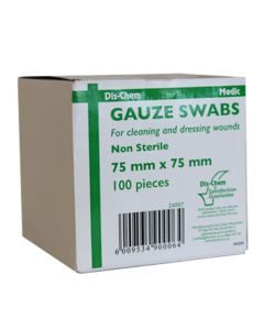 Medic Gauze Swabs 75mm X 75mm 8 Ply 100's