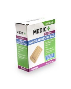 Medic Plaster Adhesive Pad 50x75mm 10's