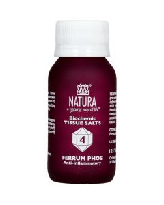 Natura Ferrum Phos 4 Tissue Salts 125 Tabs